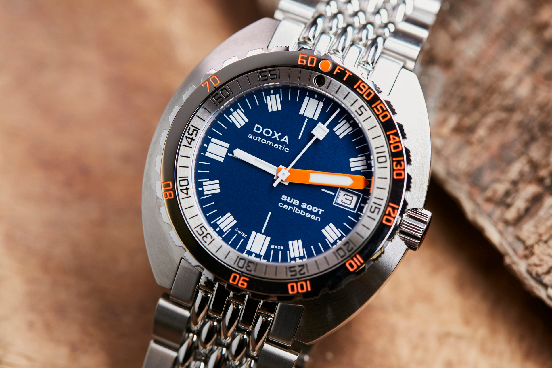 Doxa SUB 300T Caribbean Automatic (Blue Dial / 42.5mm)