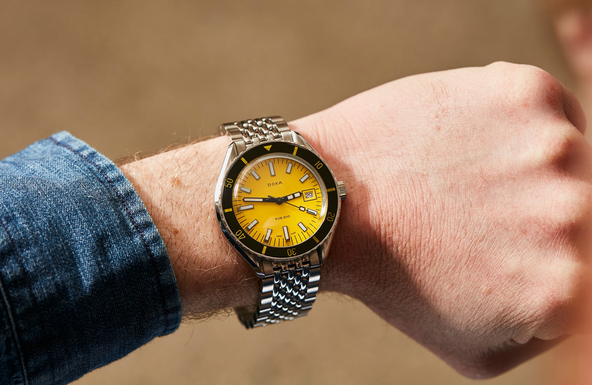 Doxa SUB 200 Divingstar Automatic (Yellow Dial / 42mm)