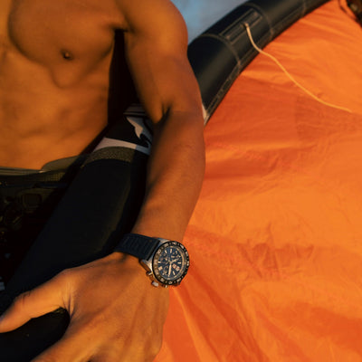 Pacific Diver Chronograph, 44MM - Blue/Black Dial