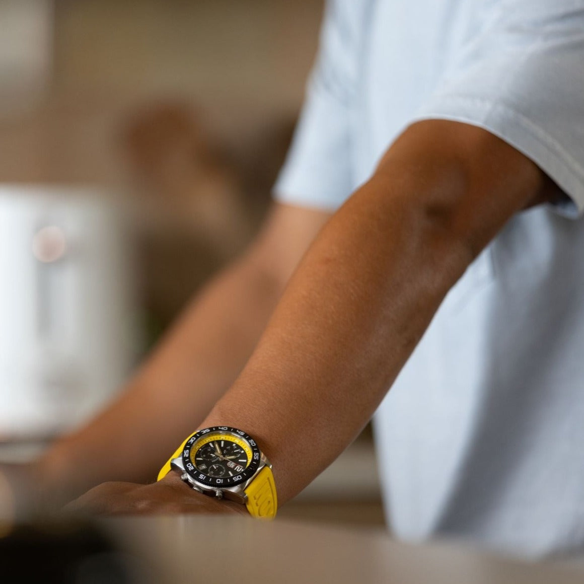 Pacific Diver Chronograph, 44MM - Black/Yellow Dial
