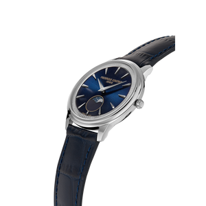 Frederique Constant Classics Moneta Moonphase Quartz (Blue Dial / 37mm)