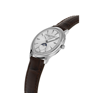 Frederique Constant Classics Moneta Moonphase Quartz (Silver Dial / 37mm)