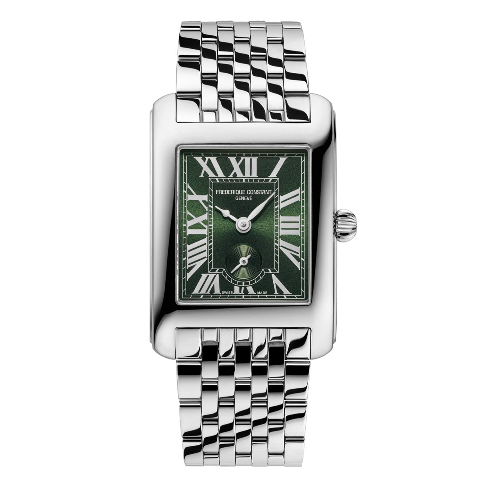 Frederique Constant Classics Carrée Quartz (Green Dial / 28mm x 25mm)