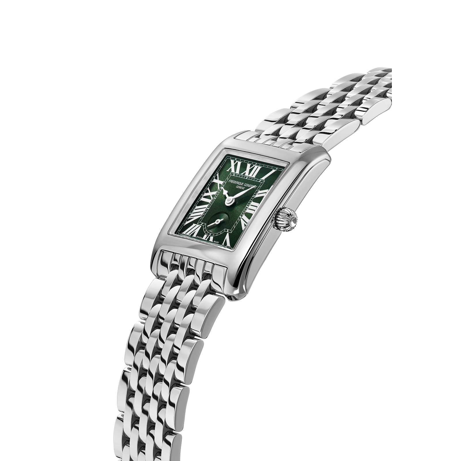 Frederique Constant Classics Carrée Quartz (Green Dial / 28mm x 25mm)