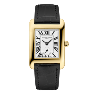 Frederique Constant Classics Carrée Quartz (White Dial / 36mm x 25mm / Yellow Gold Plated Case)