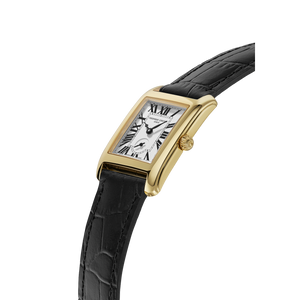 Frederique Constant Classics Carrée Quartz (White Dial / 36mm x 25mm / Yellow Gold Plated Case)