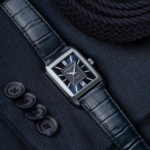 Frederique Constant Classics Carrée Automatic (Blue Dial)