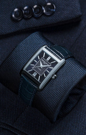 Frederique Constant Classics Carrée Automatic (Blue Dial)