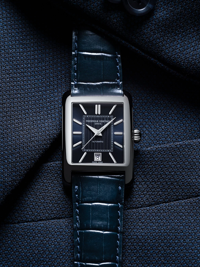 Frederique Constant Classics Carrée Automatic (Blue Dial)