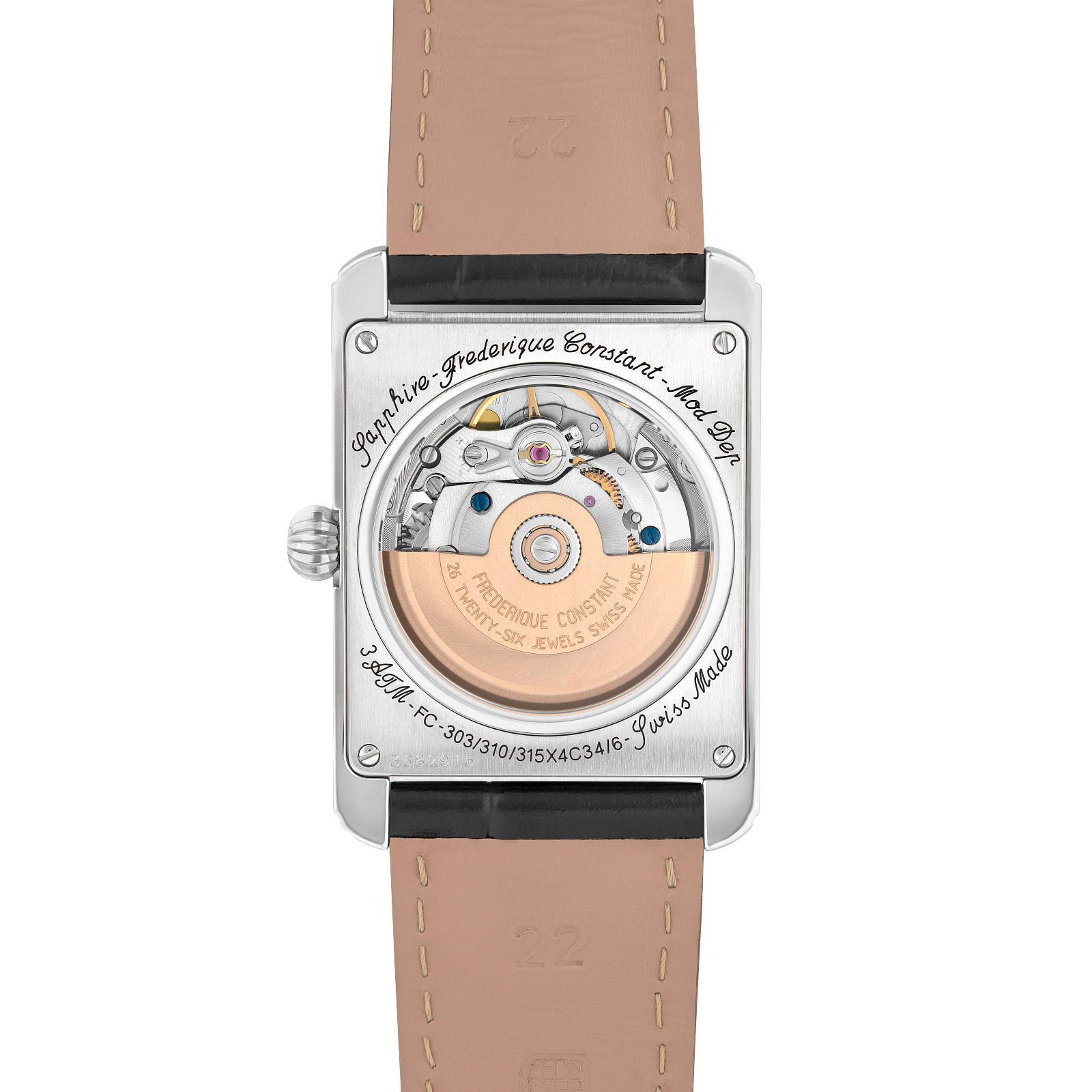 Frederique Constant Classics Carrée Automatic (Silver Dial)