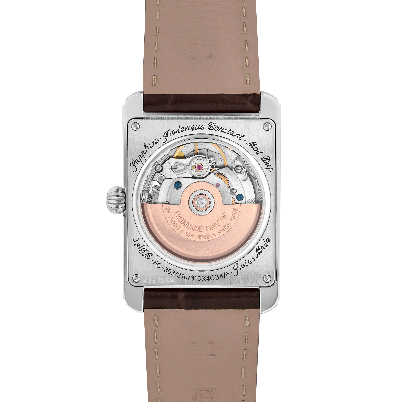 Frederique Constant Classics Carrée Automatic (Salmon Dial)