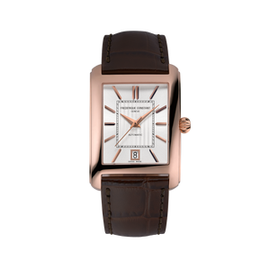 Frederique Constant Classics Carrée Automatic (White Dial / Rose Gold Plated Case)