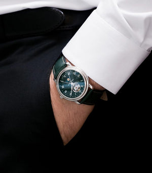 Frederique Constant Classics Heart Beat Moonphase Date Automatic (Green Dial / 40mm)