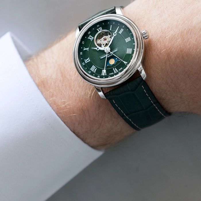 Frederique Constant Classics Heart Beat Moonphase Date Automatic (Green Dial / 40mm)
