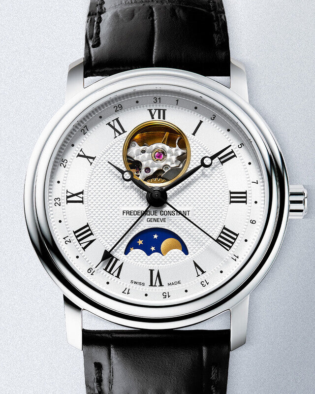 Frederique Constant Classics Heart Beat Moonphase Date Automatic (Silver Dial / 40mm)
