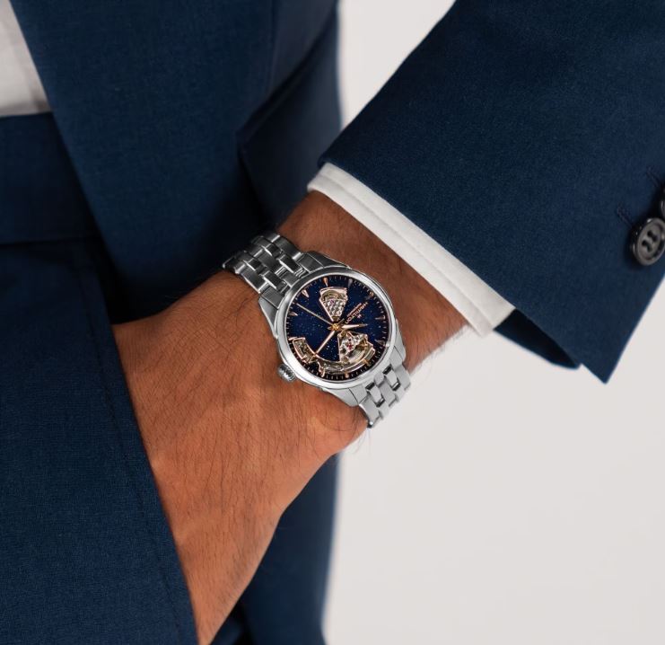 Hamilton Jazzmaster Open Heart Auto (Blue Aventurine Dial / 36mm)