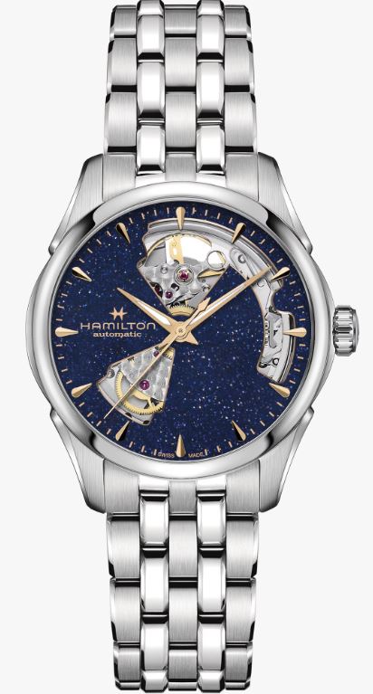 Hamilton Jazzmaster Open Heart Auto (Blue Aventurine Dial 36mm