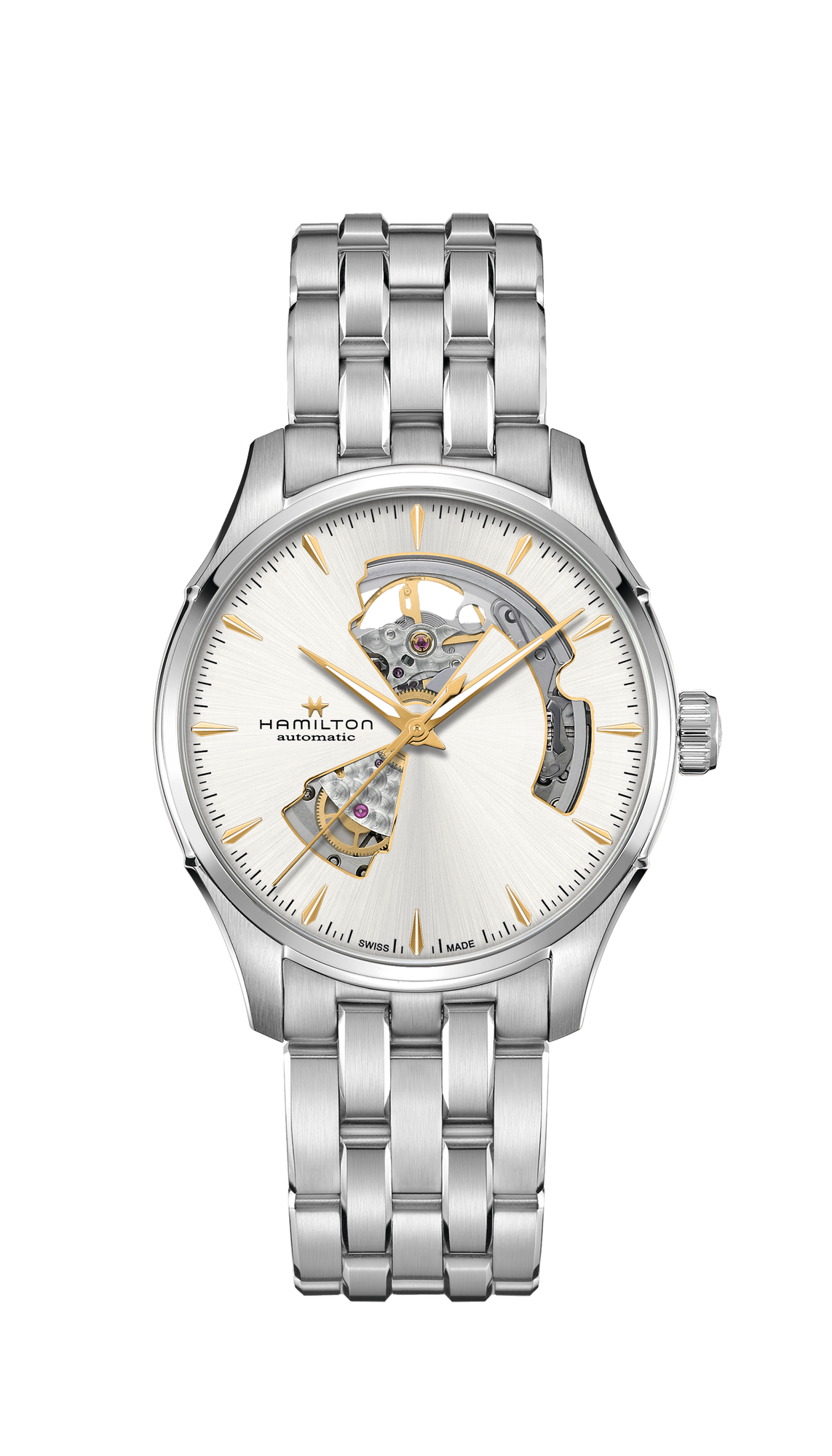 Hamilton Jazzmaster Open Heart Auto (cadran argenté / 40mm)