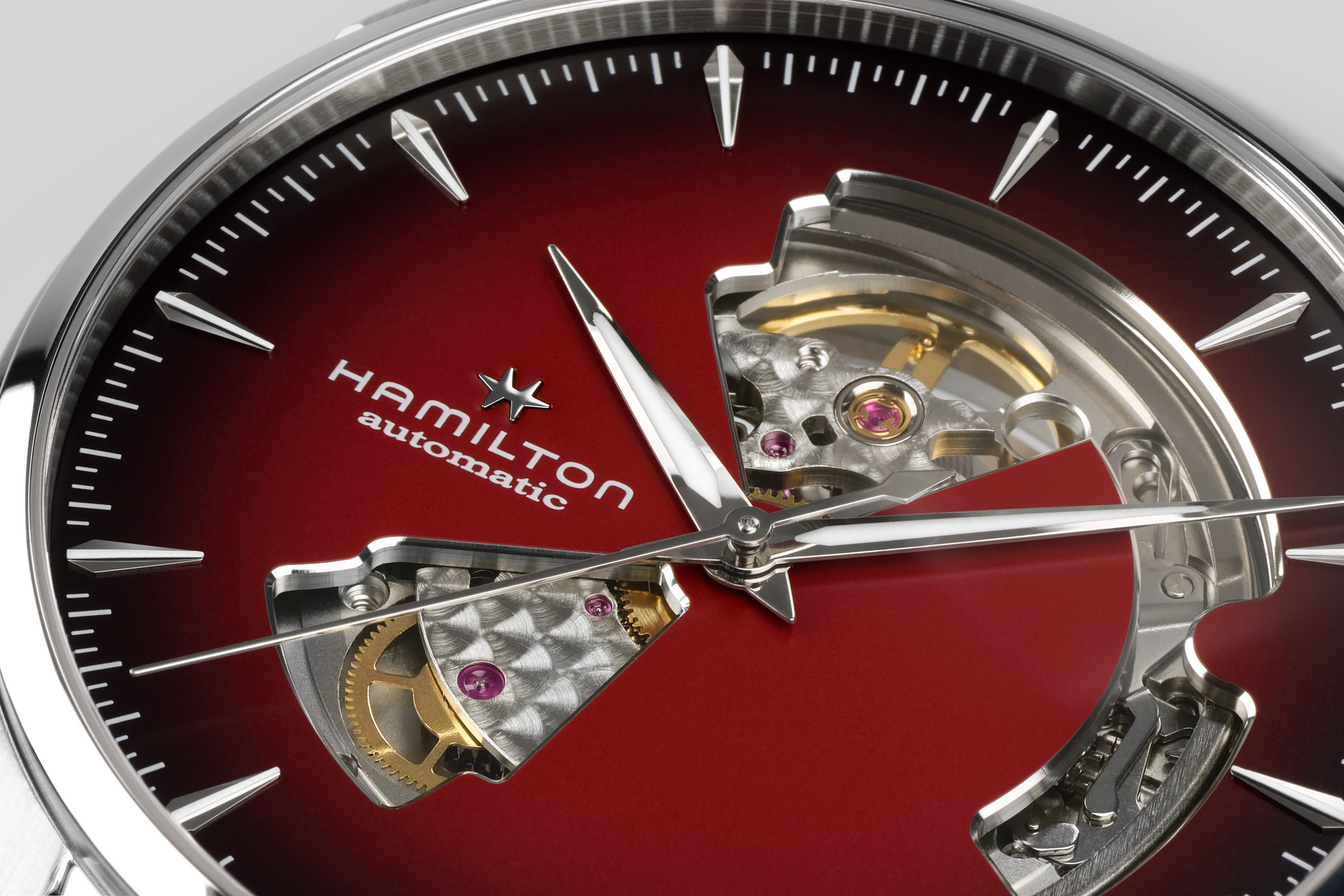 Hamilton Jazzmaster Open Heart Auto (Smoked Burgundy Dial / 40mm)