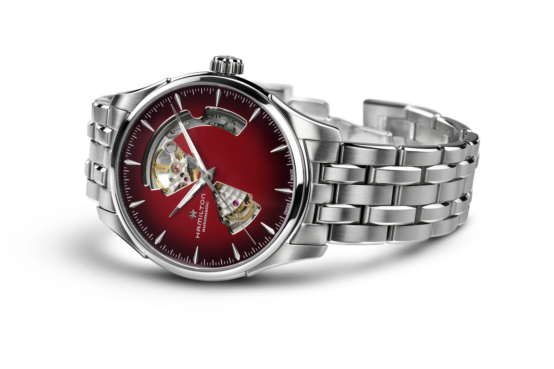Hamilton Jazzmaster Open Heart Auto (Smoked Burgundy Dial / 40mm)