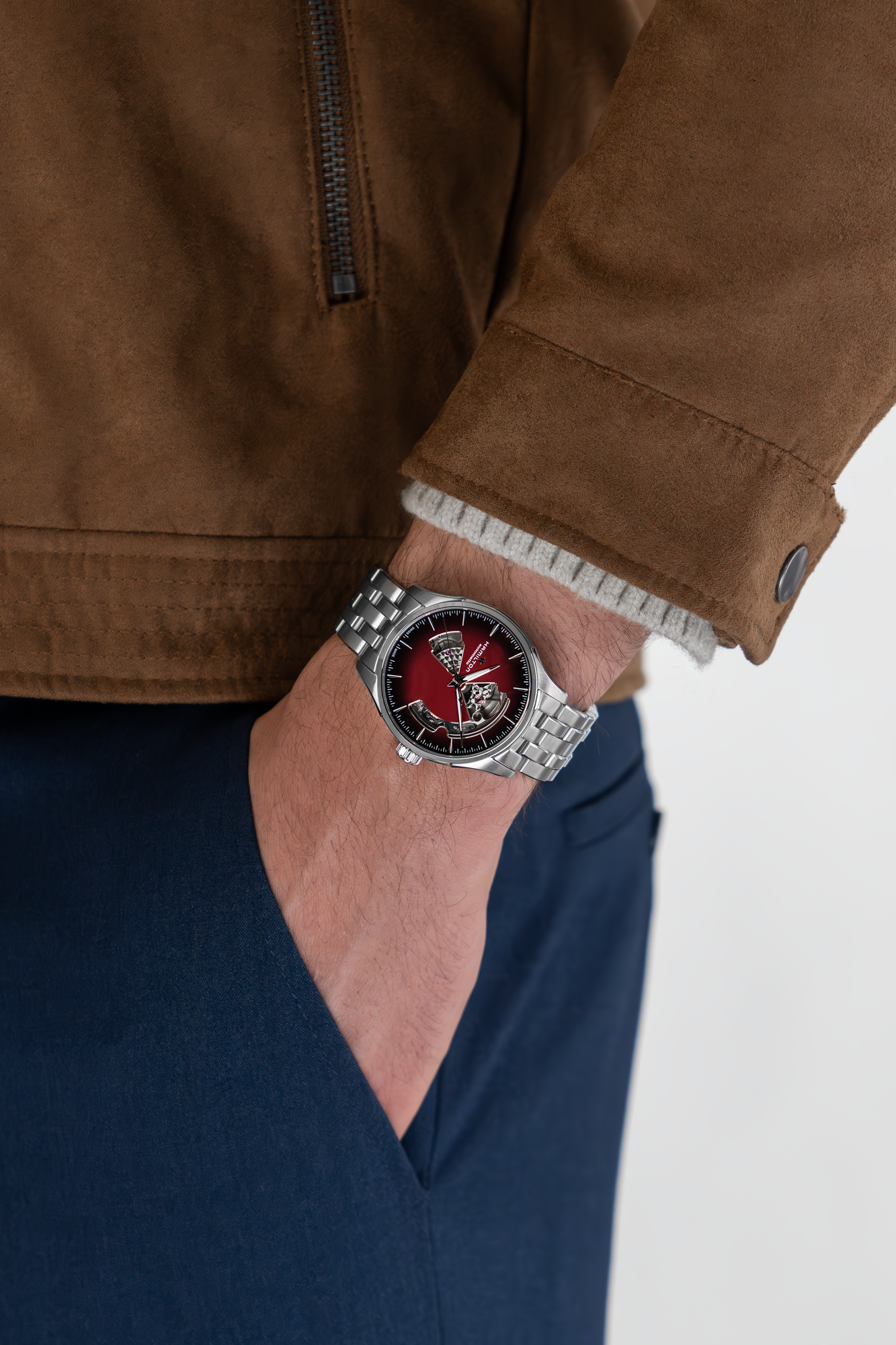 Hamilton Jazzmaster Open Heart Auto (Smoked Burgundy Dial / 40mm)