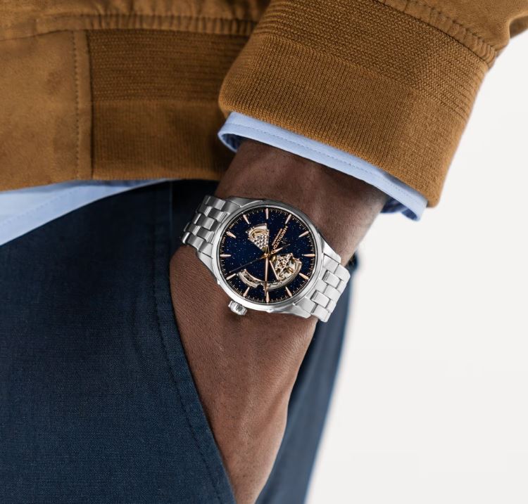 Hamilton Jazzmaster Open Heart Auto (Blue Aventurine Dial / 42mm)