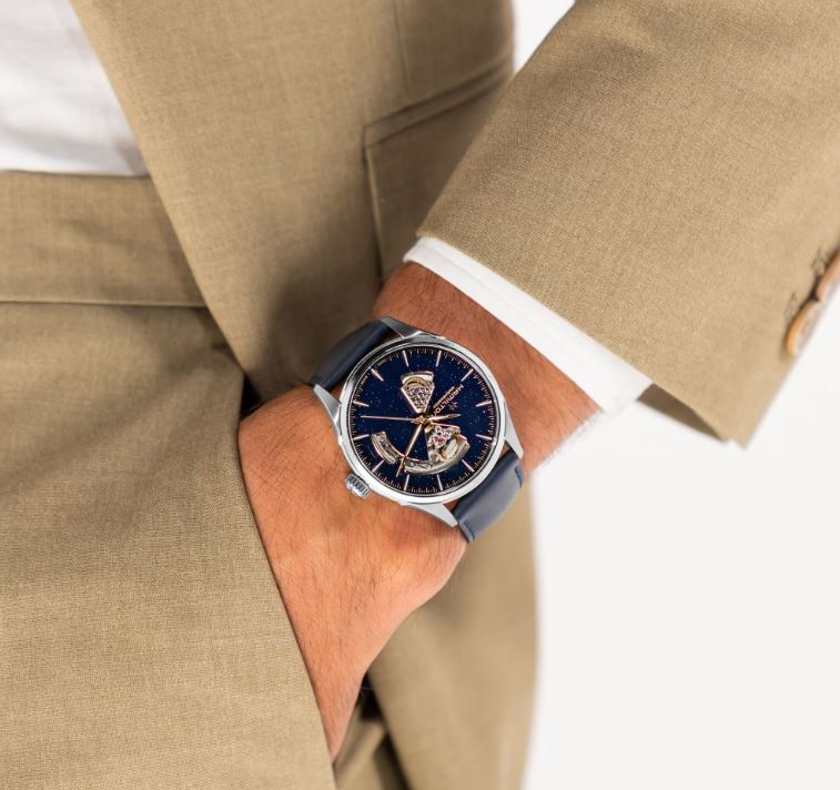 Hamilton Jazzmaster Open Heart Auto (Blue Aventurine Dial / 42mm)