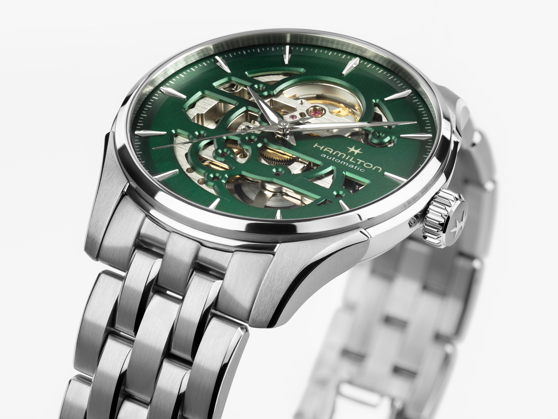 Hamilton Jazzmaster Skeleton Auto (Green Skeleton Dial / 40mm)