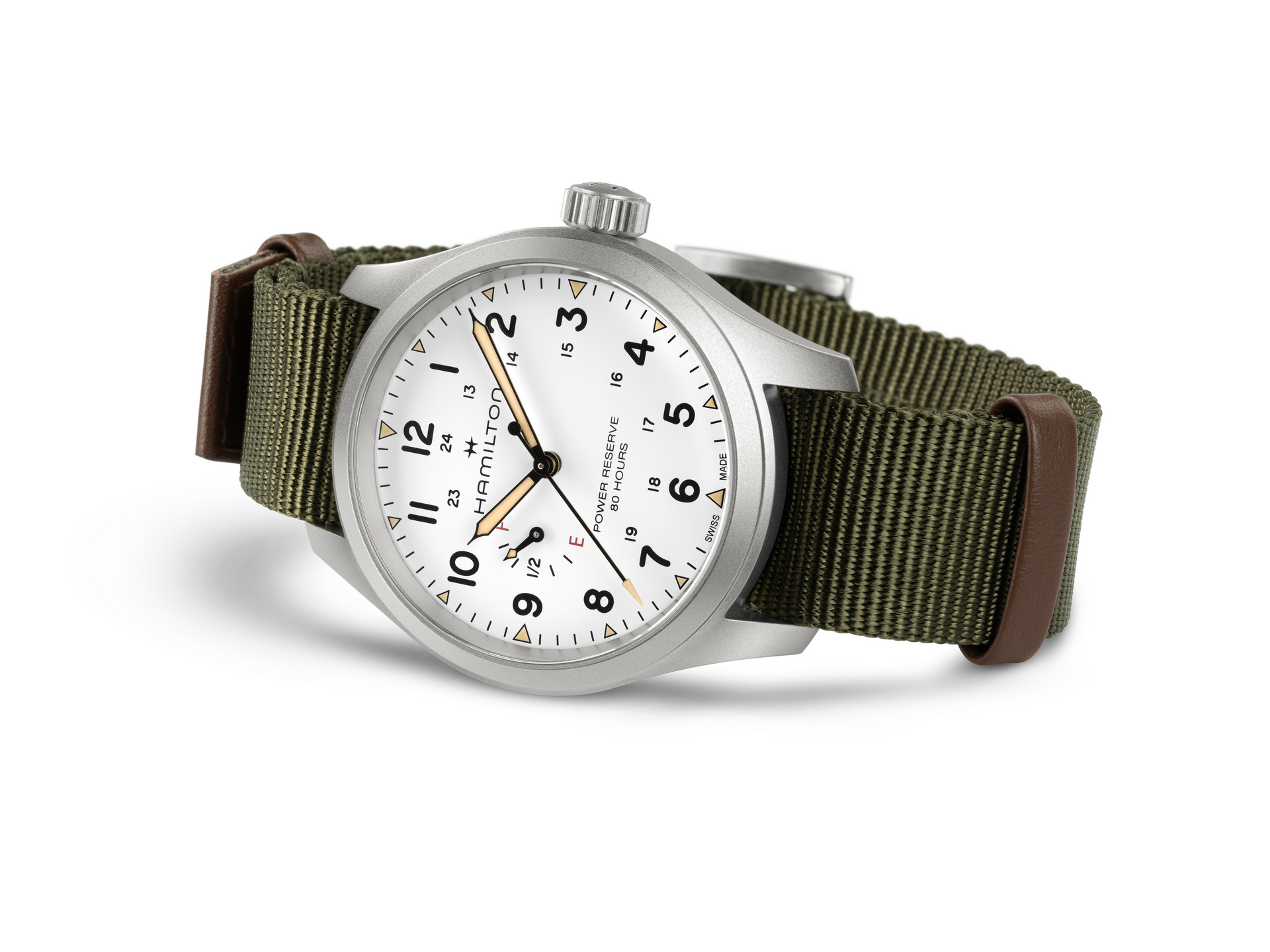 Hamilton Khaki Field Mechanical Power Reserve (cadran blanc / 40 mm)