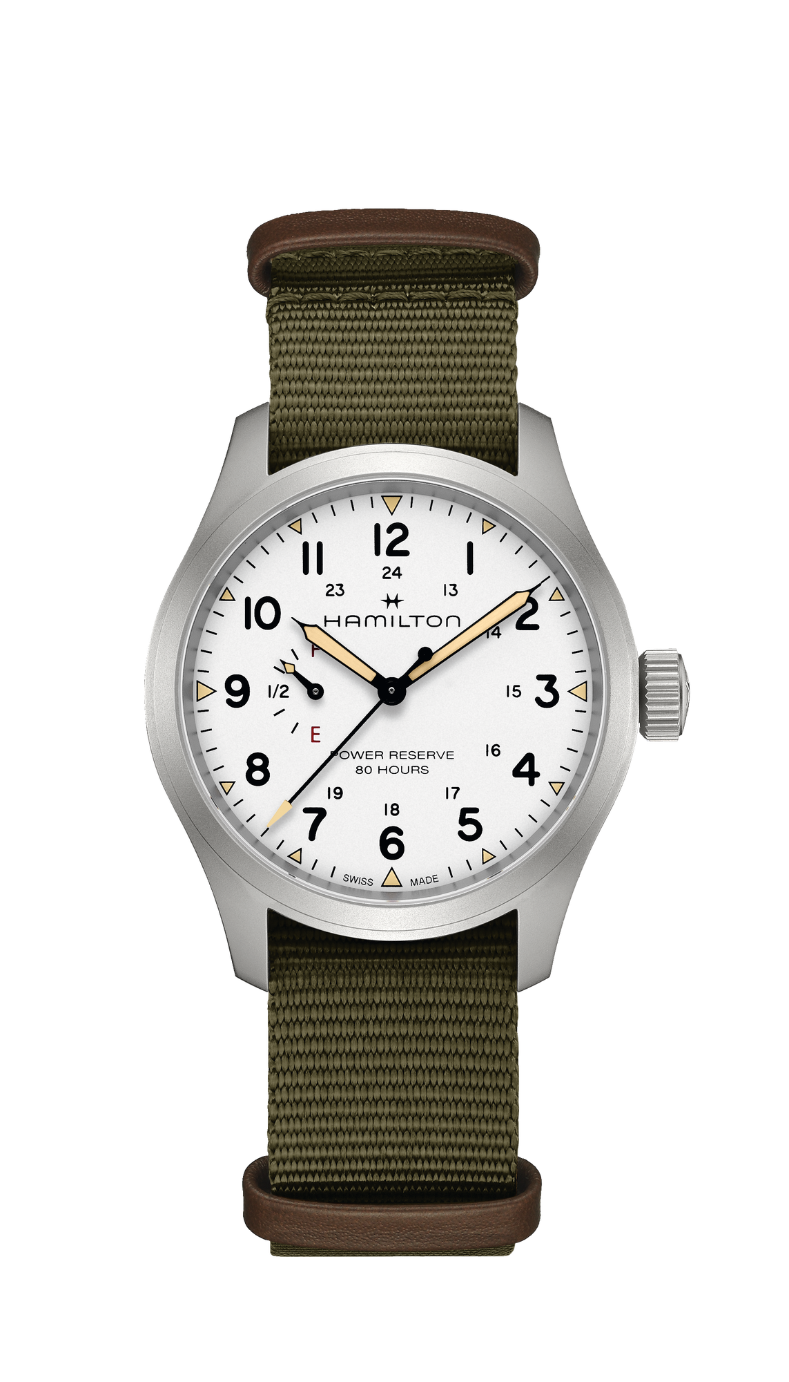 Hamilton Khaki Field Mechanical Power Reserve (cadran blanc / 40 mm)