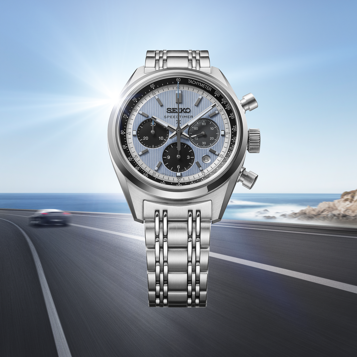 Seiko Prospex Speedtimer Mechanical Chronograph HBD001 (Icey Blue Dial / 42mm)