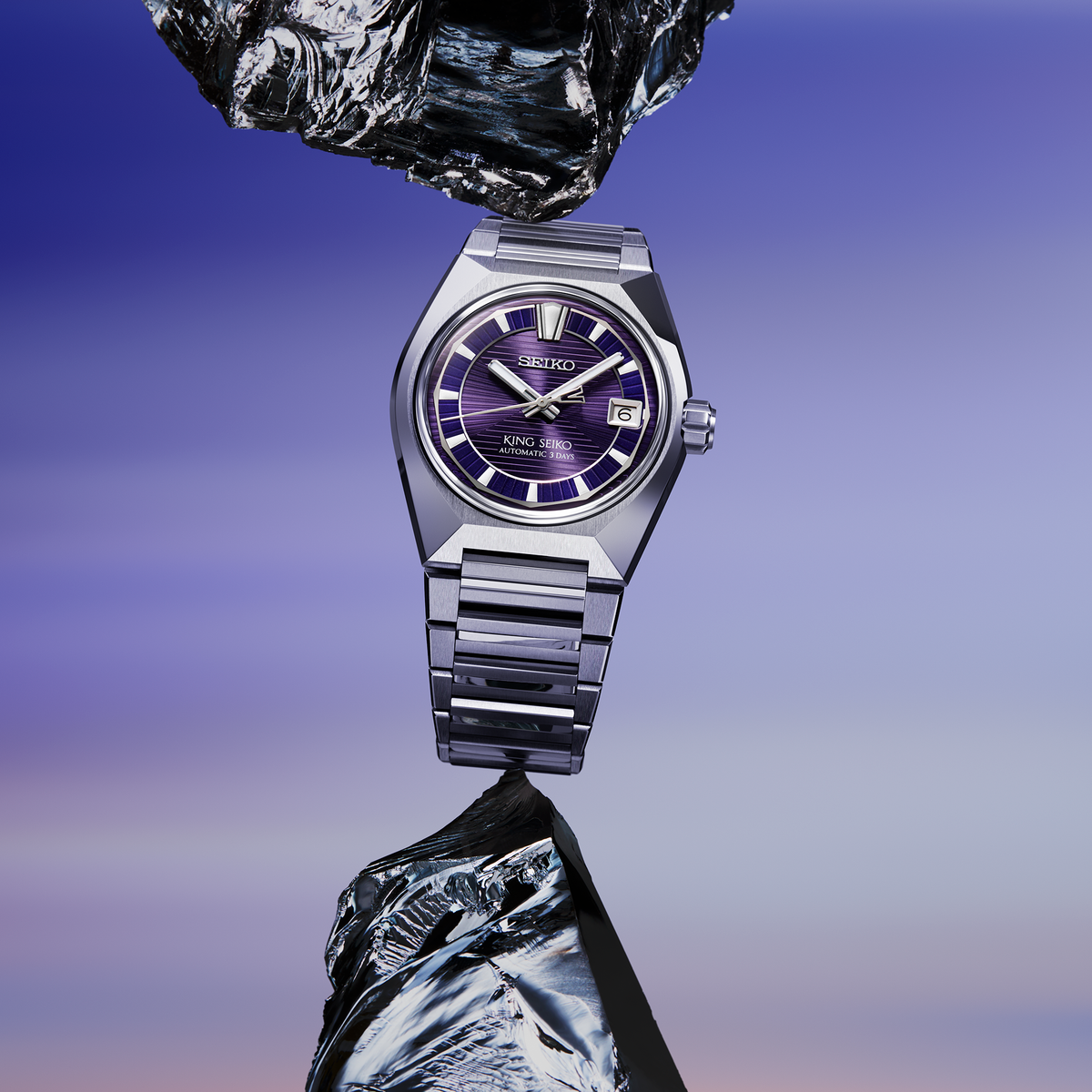 King Seiko VANAC Titanium HKF001 Automatic (Purple Dial / 41mm)