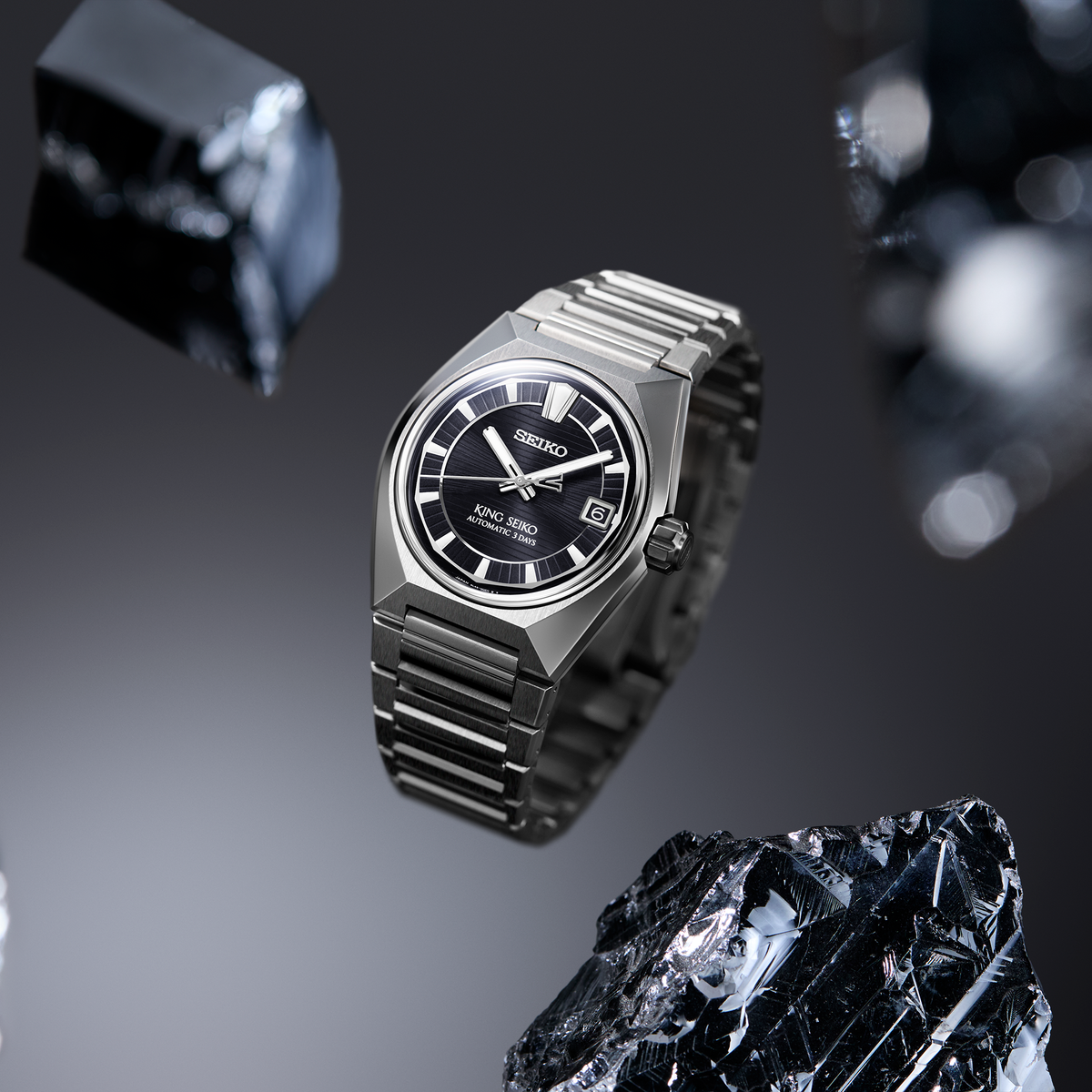 King Seiko VANAC Titanium HKF003 Automatic (Black Dial / 41mm)