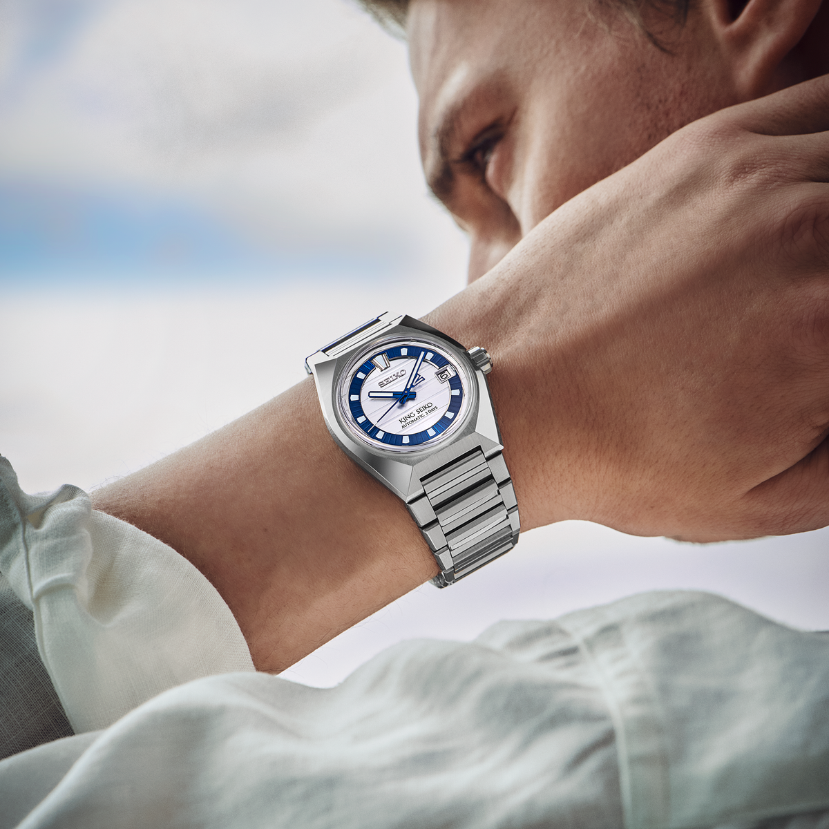 King Seiko VANAC 145th Anniversary Limited Edition HKF004 Automatic (White Dial / 41mm)