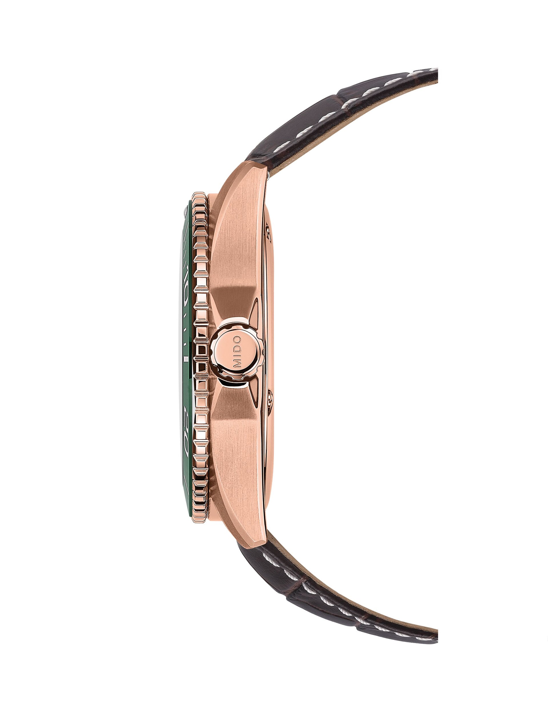 MIDO Ocean Star 200C Automatic (Green Dial / 42.5mm / Rose Gold Case)