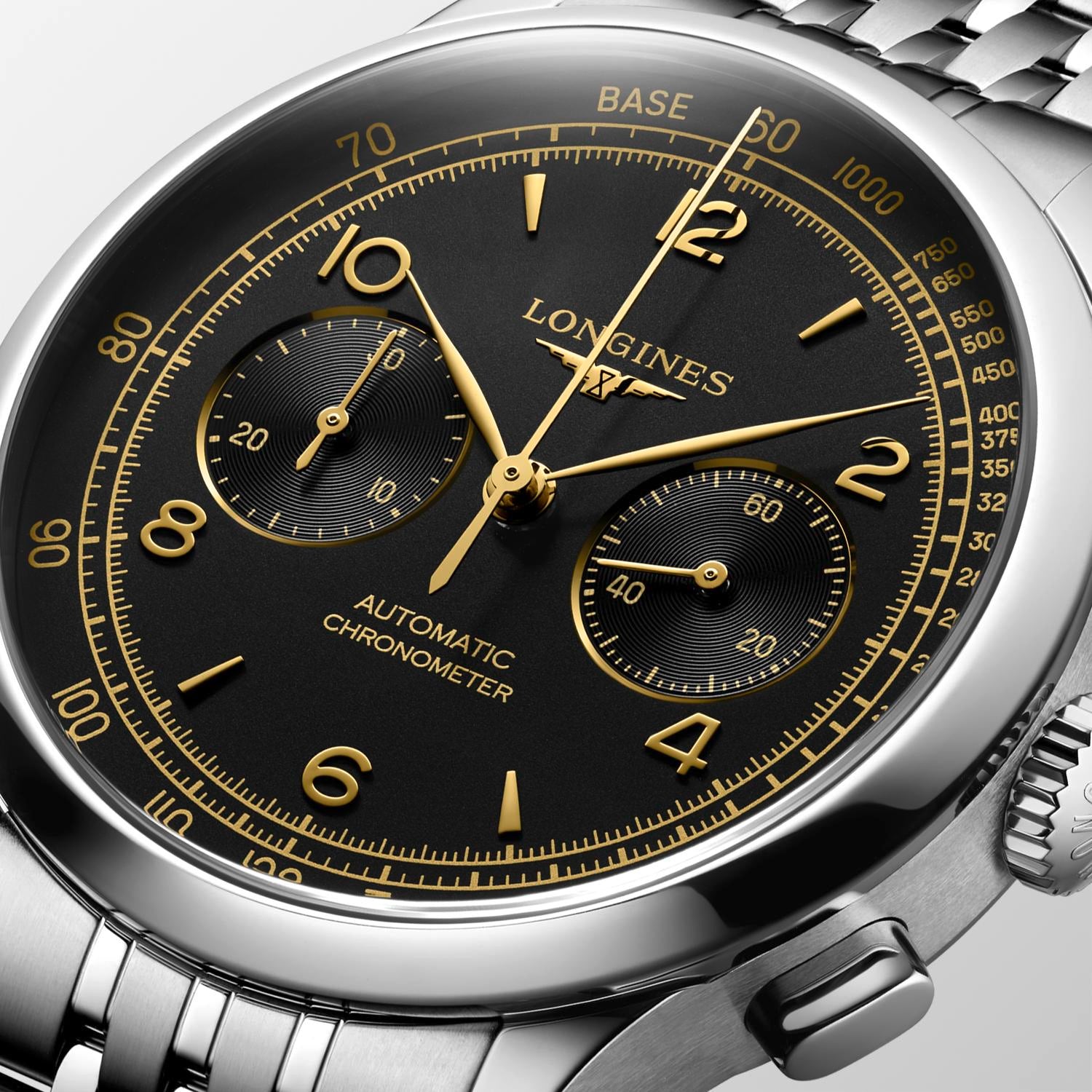 Longines Record Automatic Chronograph (Black Dial / 40mm)
