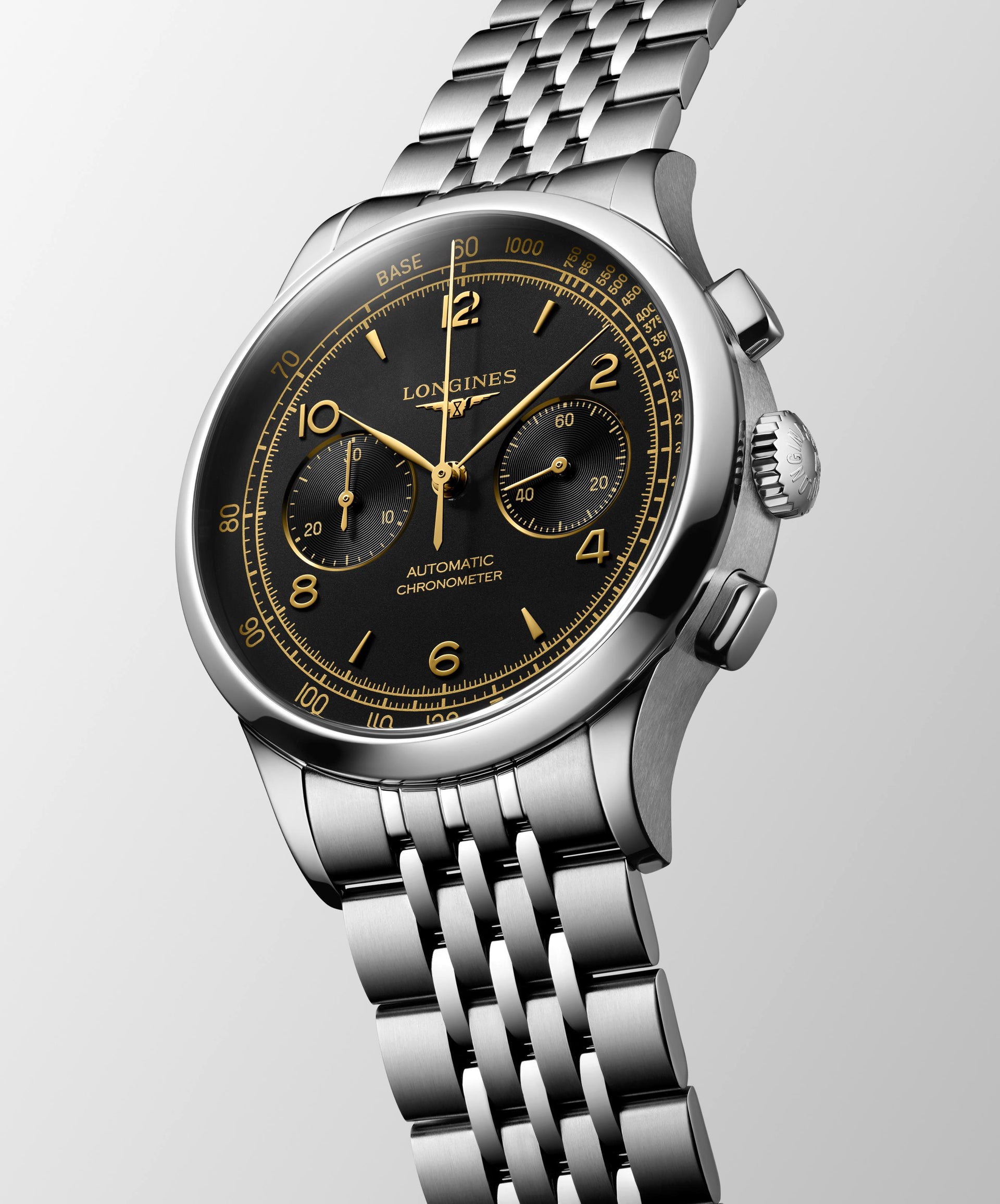 Longines Record Automatic Chronograph (Black Dial / 40mm)