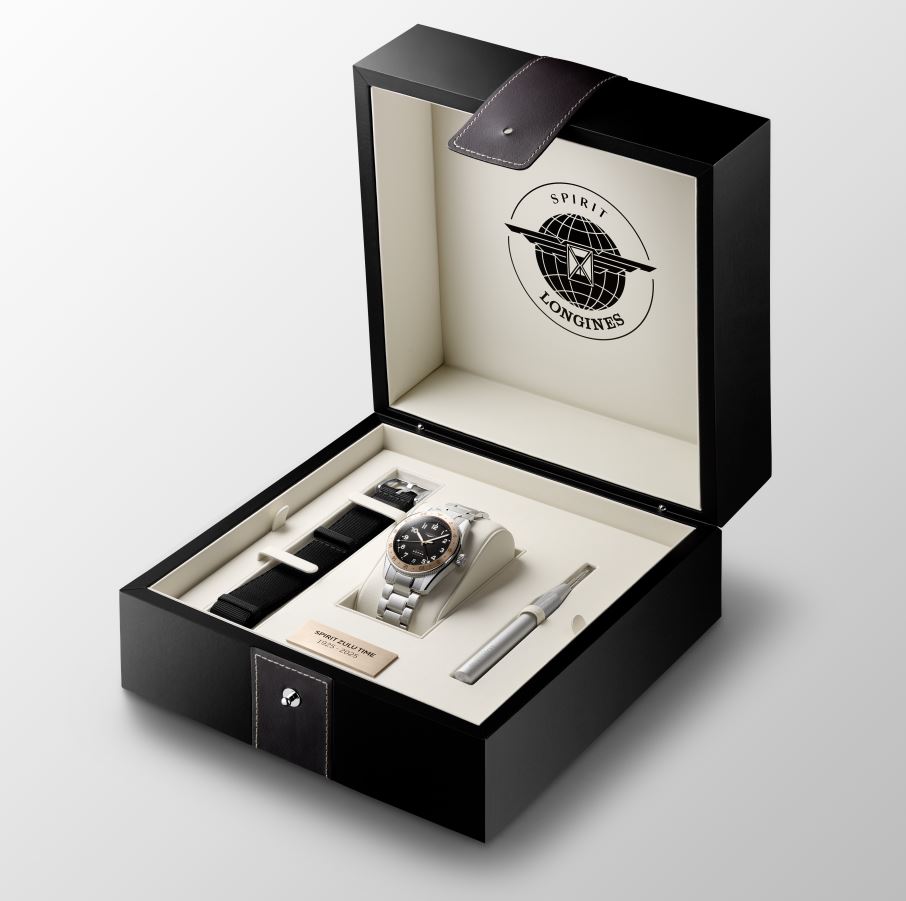 Longines Spirit Zulu Time 1925 Automatic (Black Dial / 39mm)