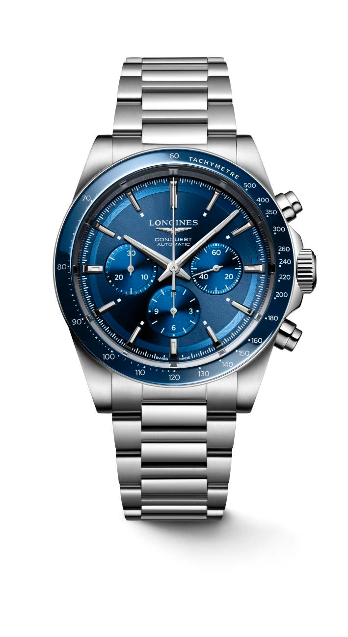 Longines Conquest Automatic Chronograph (Blue Dial / 42mm)