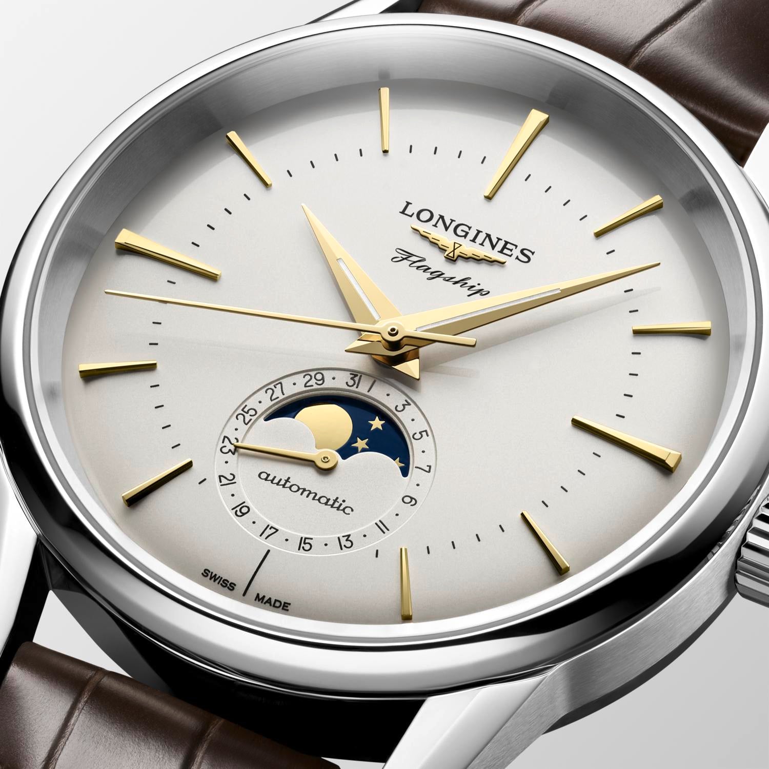 Longines Flagship Heritage Moonphase Automatic (Silver Dial / 38.5mm)