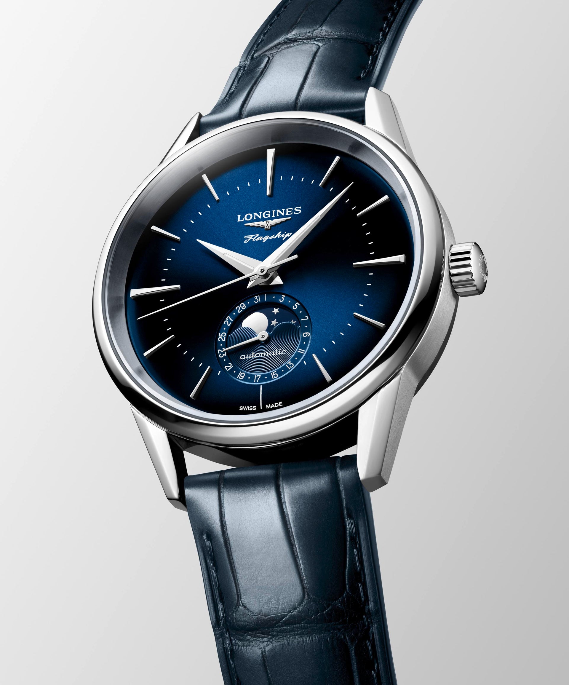 Longines Flagship Heritage Moonphase Automatic (Blue Dial / 38.5mm)