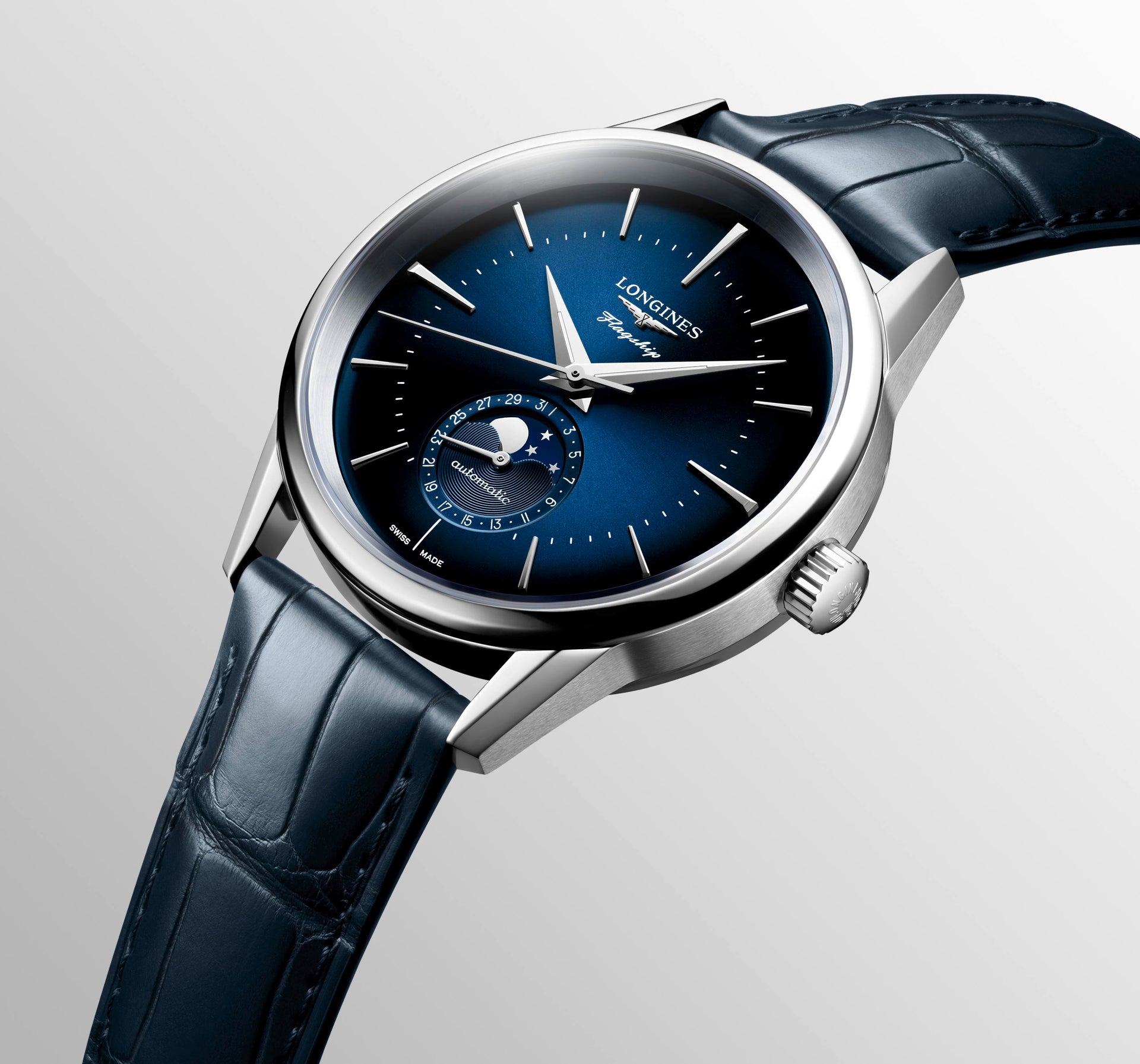 Longines Flagship Heritage Moonphase Automatic (Blue Dial / 38.5mm)