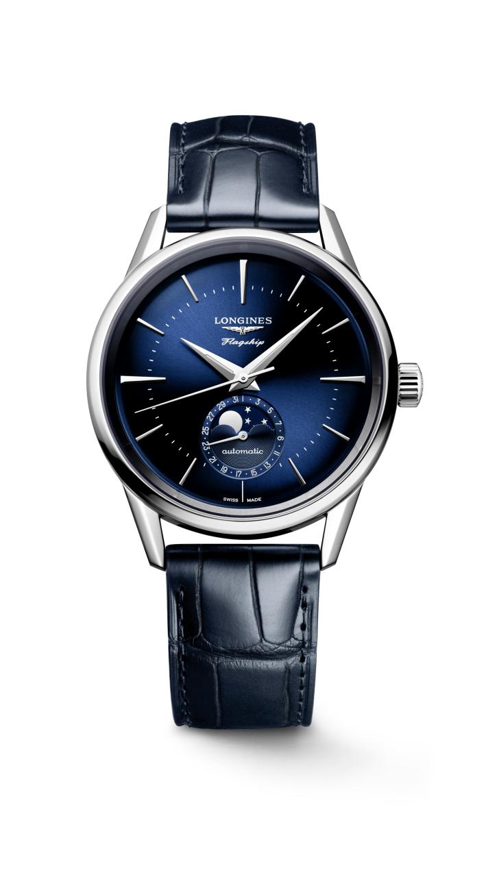 Longines Flagship Heritage Moonphase Automatic (Blue Dial / 38.5mm)
