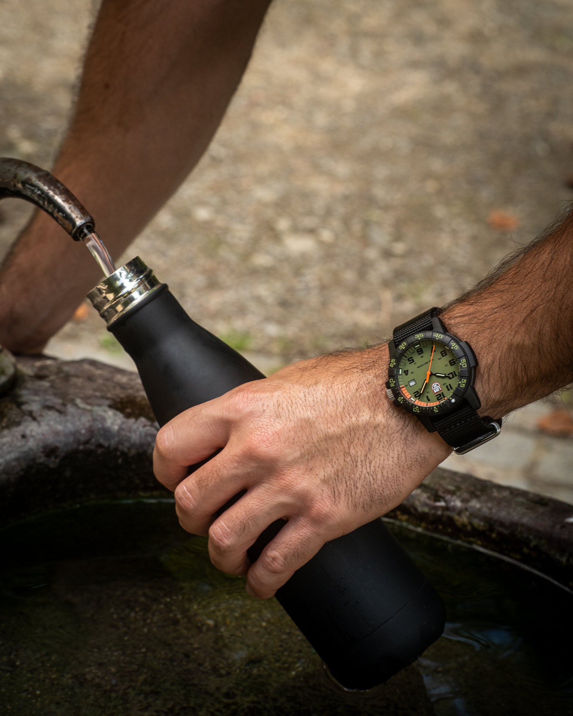 Leatherback SEA Turtle Giant, 44MM - Green Dial