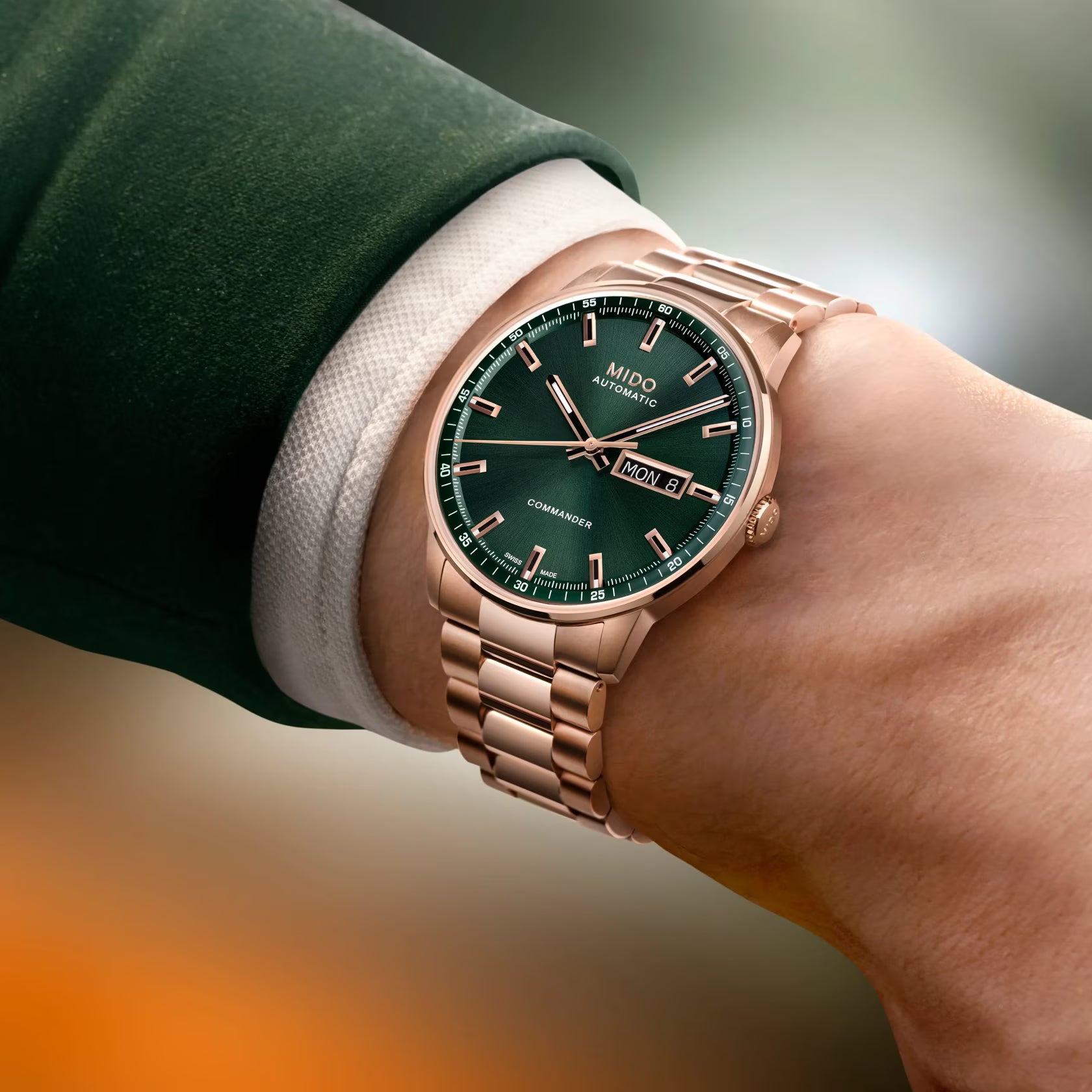 MIDO Commander Datoday Automatic (Green Dial / 40mm)