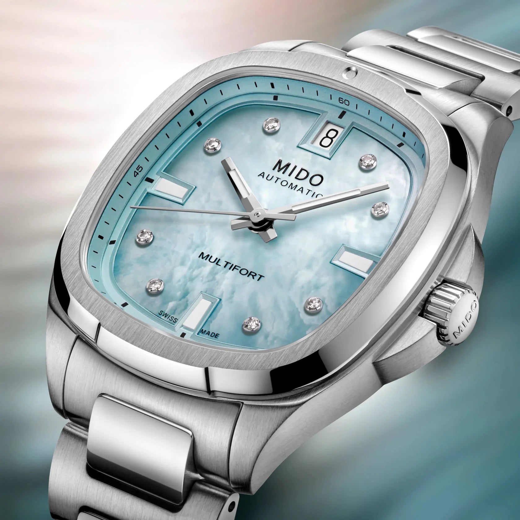 MIDO Multifort TV 35 Automatic (Icey Blue Dial / 35mm)