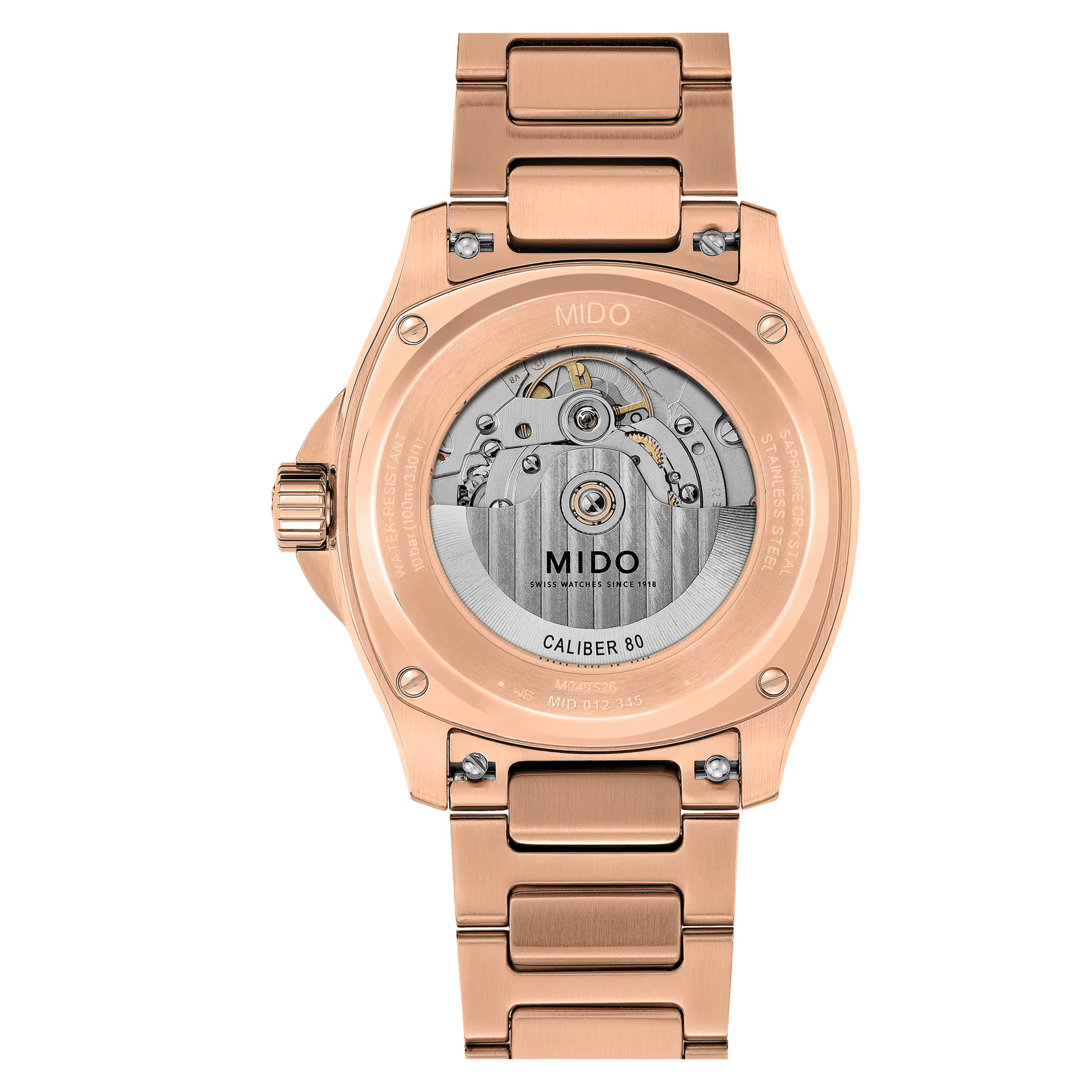 MIDO Multifort TV Big Date Automatic (Blue Dial / 40mm / Rose Gold Case)