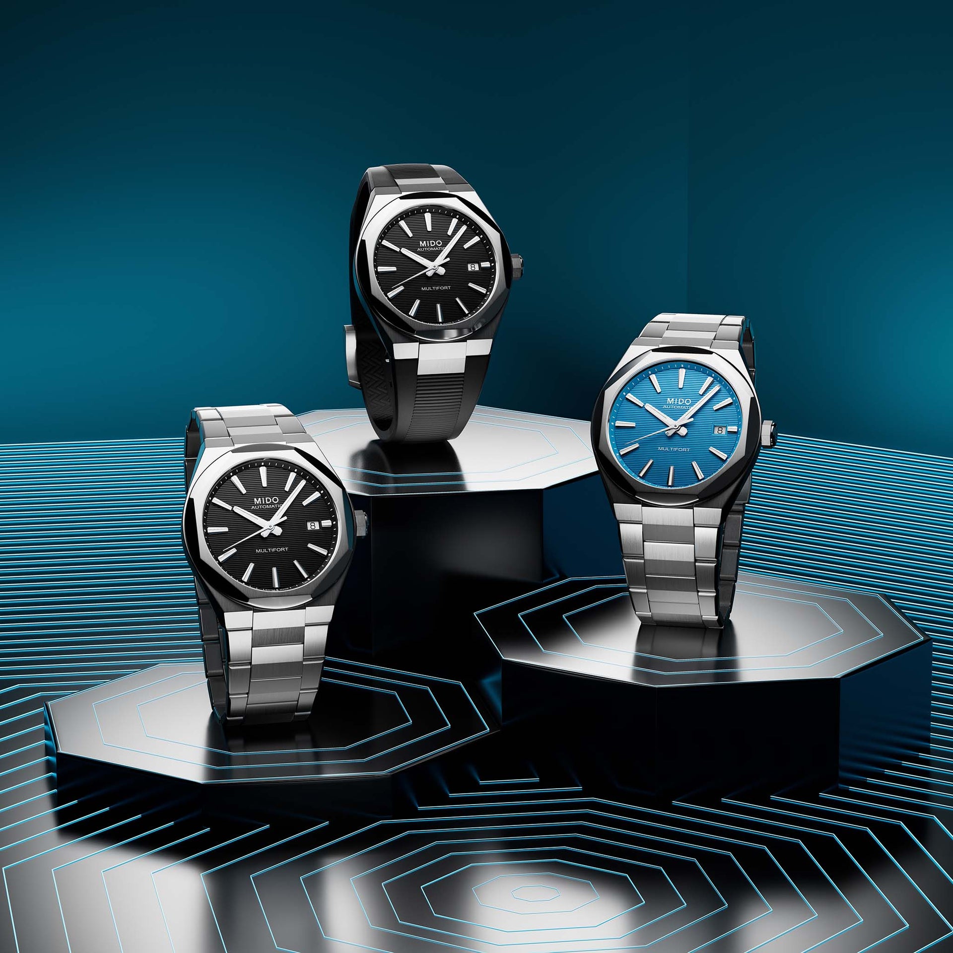 MIDO Multifort 8 One Crown Automatic (Blue Dial / 40mm)