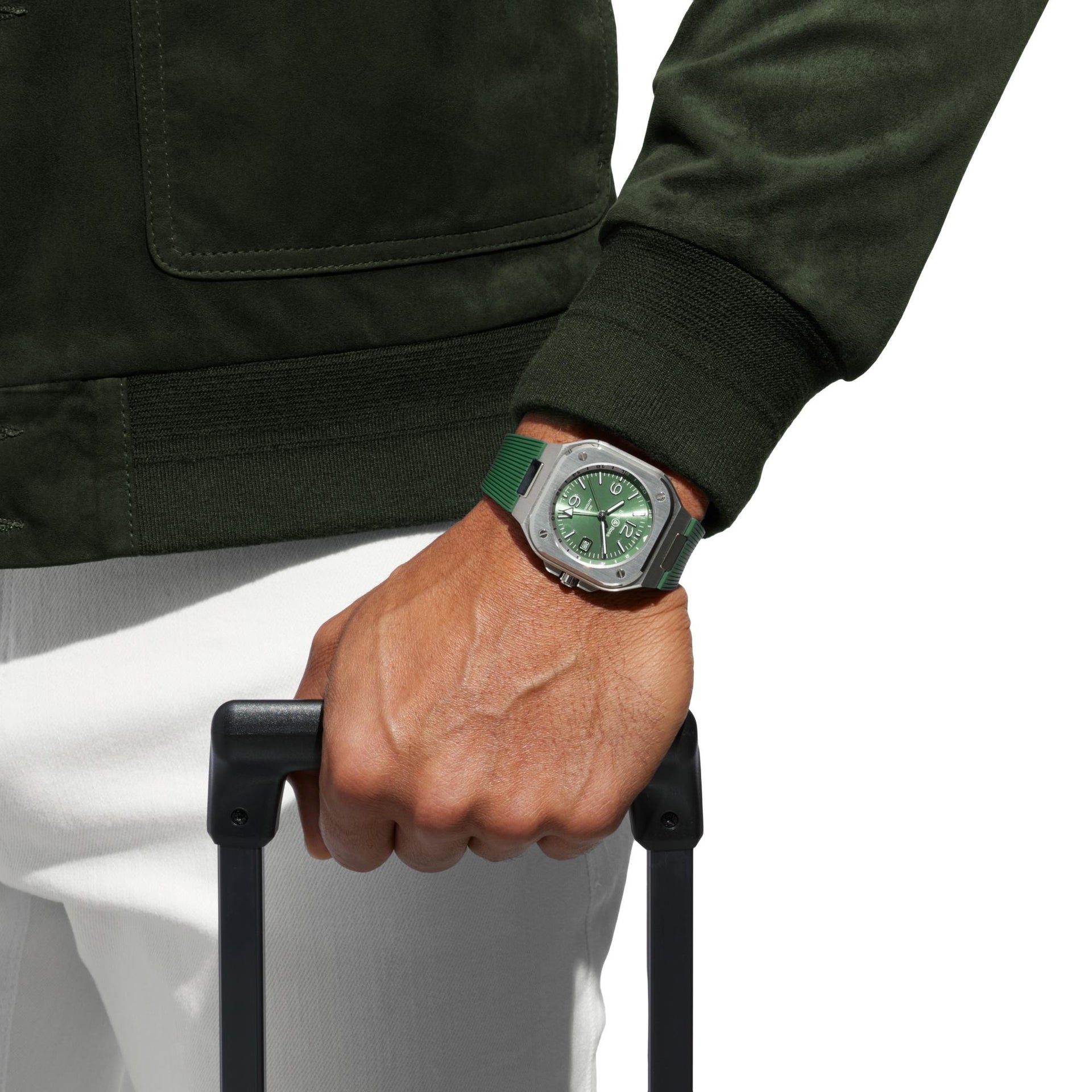 Bell & Ross BR 05 GMT Green Steel Automatic BR05G-GN-ST (Green Dial / 41mm)