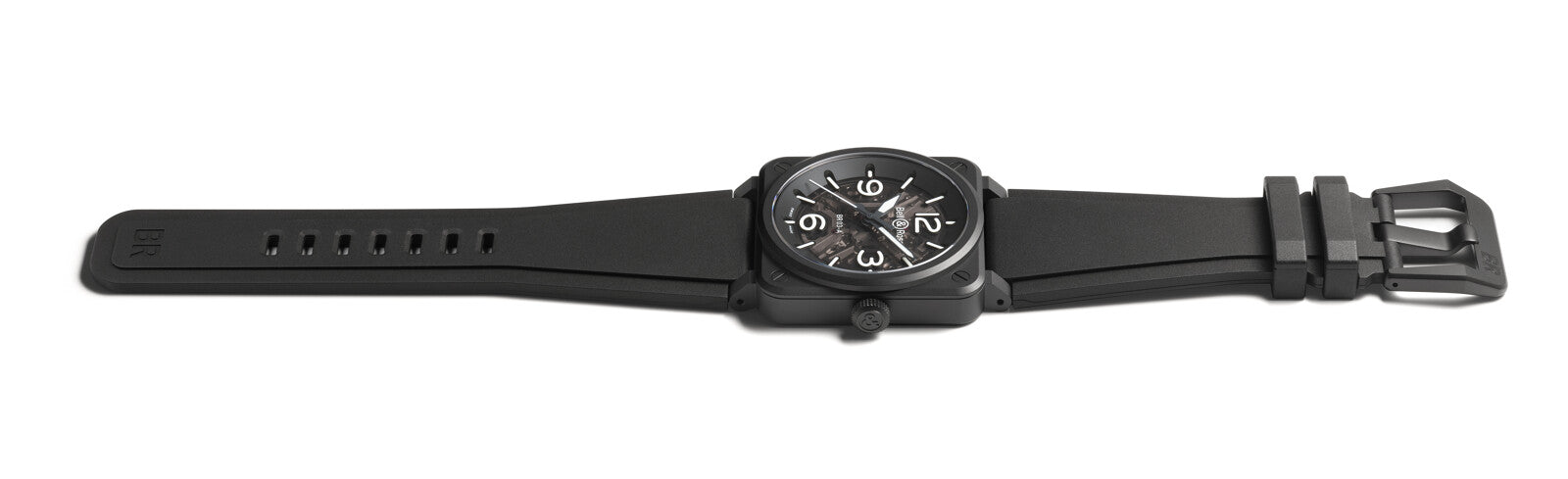 Bell & Ross BR 03 Skeleton Black Ceramic Automatic BR03A-BL-SKCE/SRB (Black Dial / 41mm)